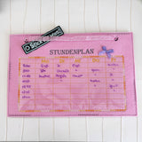 4x Stickdatei "Planer" ITH mit Liniatur zum Beschriften