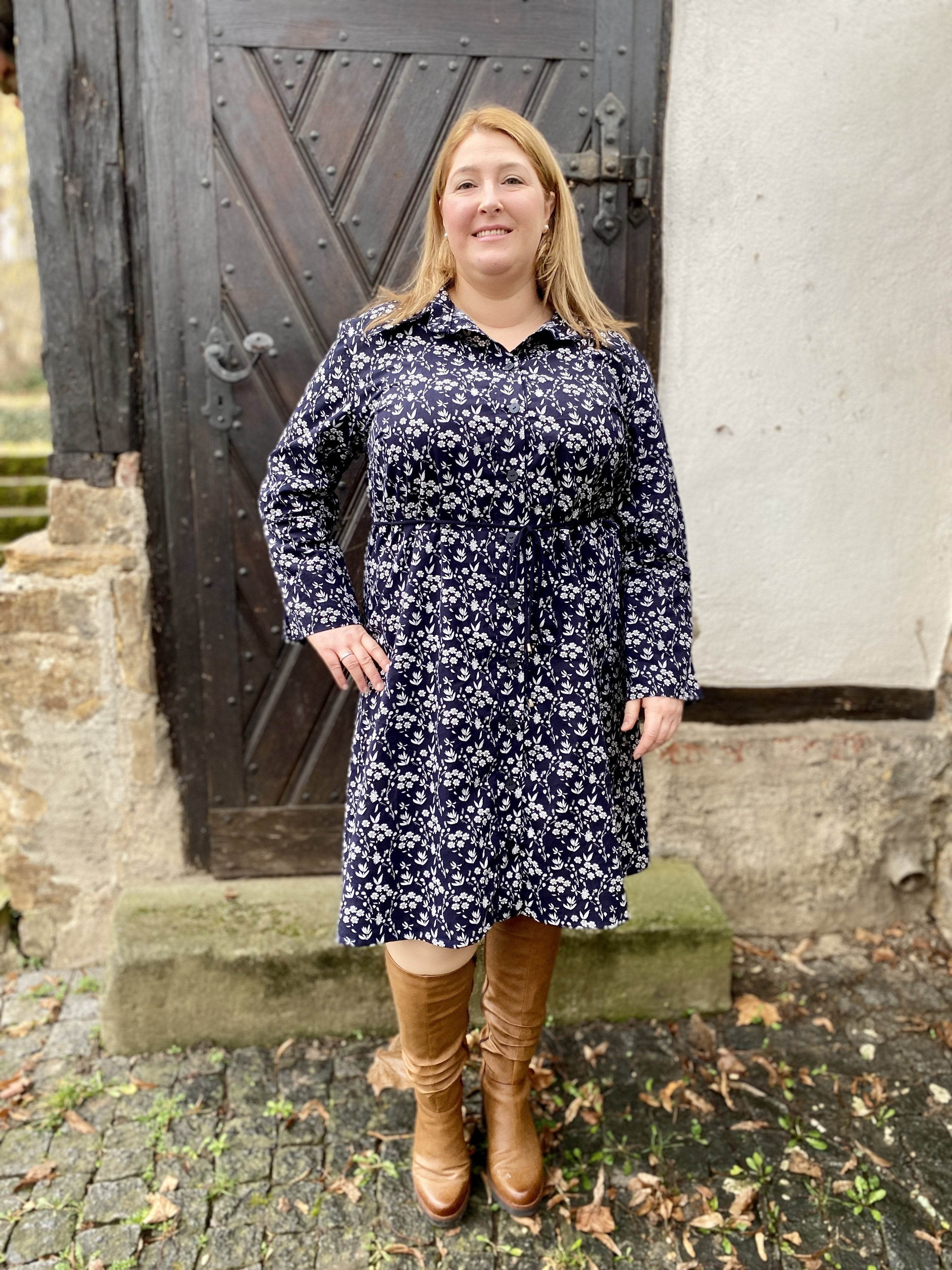 Schnittmuster Cardigankleid Feminina, Größe 32 - 50 : - Sewando