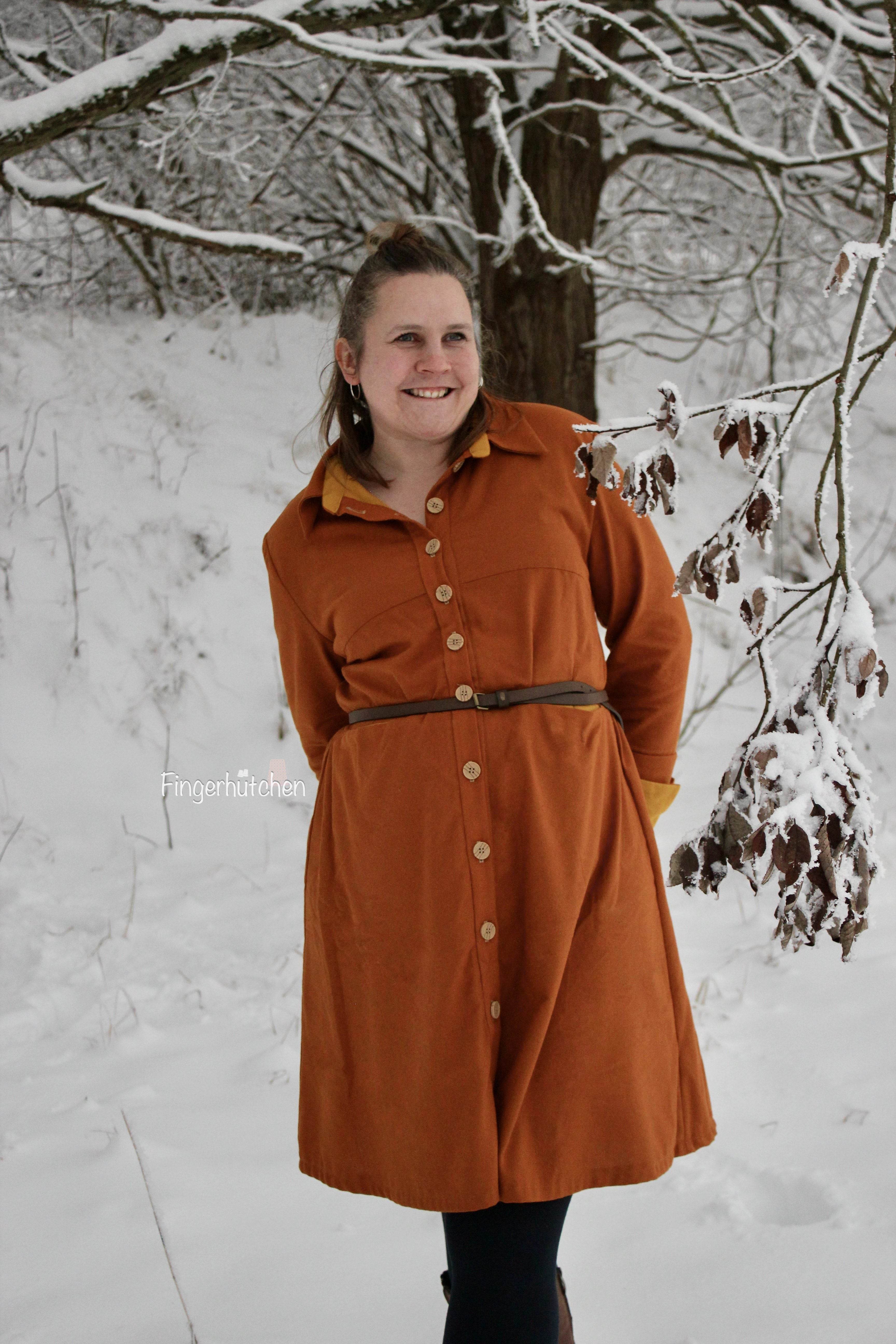 Schnittmuster Cardigankleid Feminina, Größe 32 - 50 : - Sewando