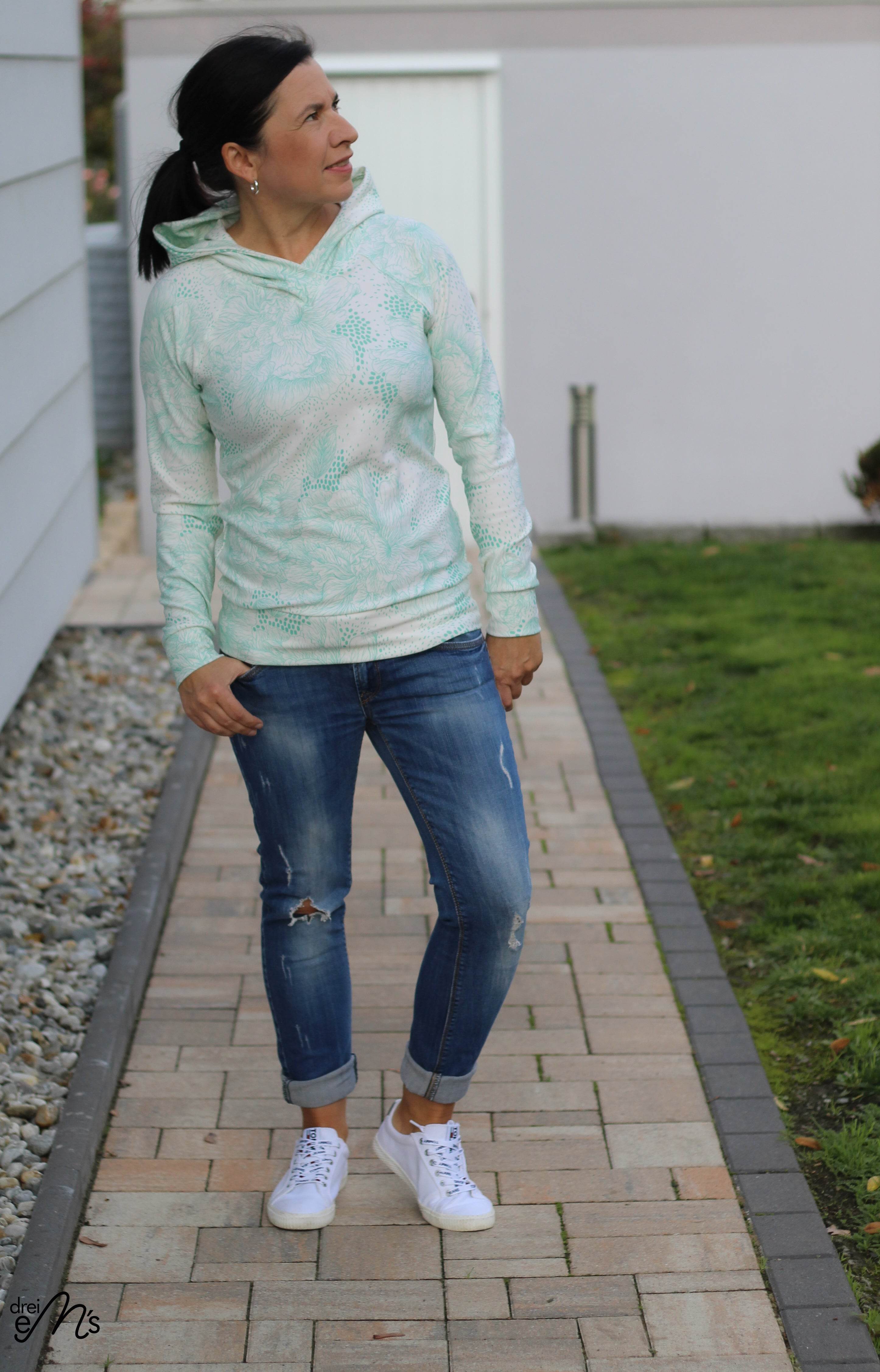 Schnittmuster Hoodie / Hoodiekleid ALIMONDA Gr. 34-54 : - Sewando