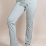 Mid-Rise Leggings mit Foldover-Bund und Flared Leg (Schnittmuster) – Gr. 30-48