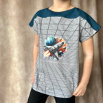 Schnittmuster Main ChillShirt - Langarm/Kurzarm Shirt mit überschnittenen Ärmeln & Teilungen - 80-164 - Sewando