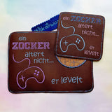5x Stickdatei "Zocker" Controller mit Text