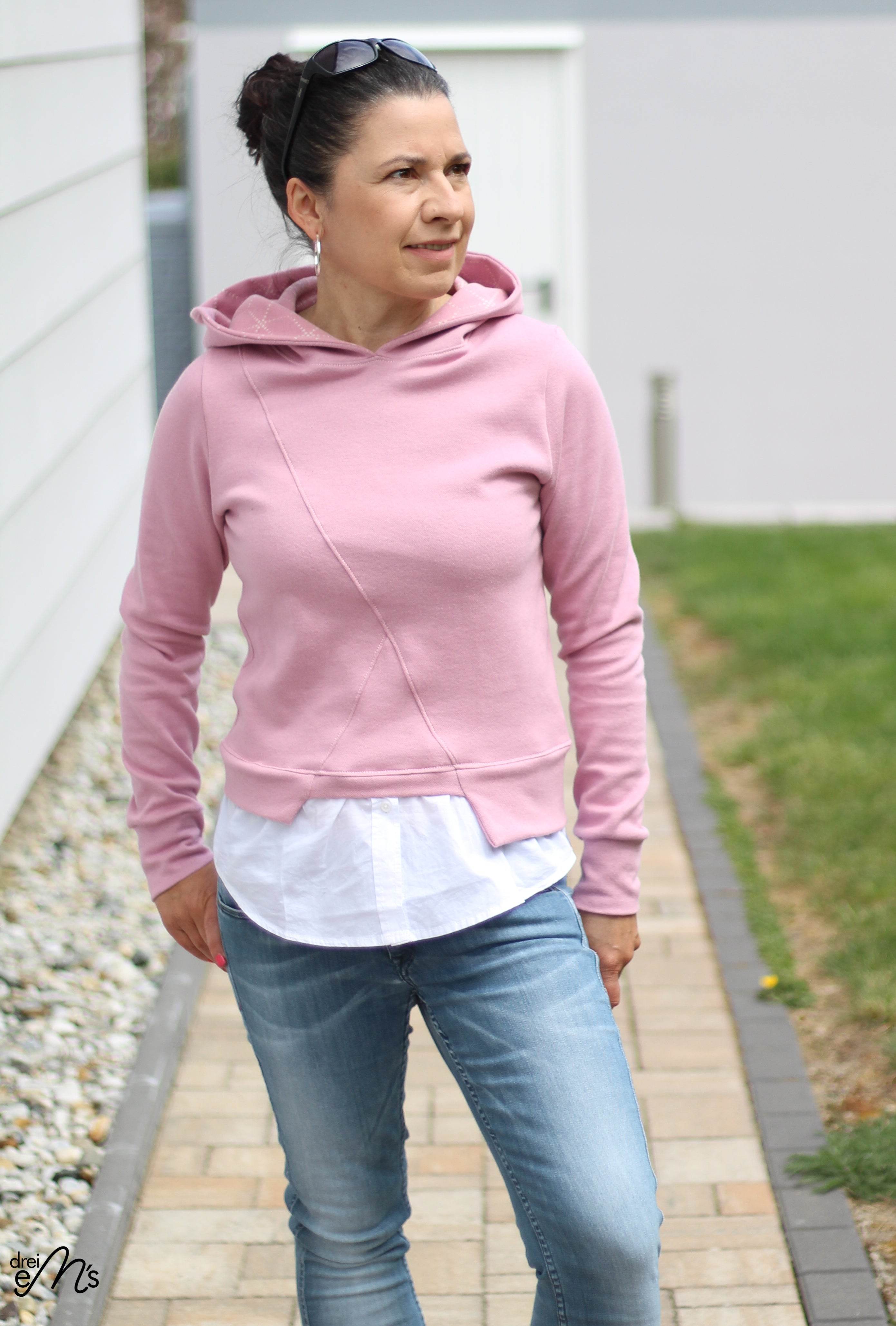 Schnittmuster Hoodie AROSA Gr. XS-XXXL : - Sewando