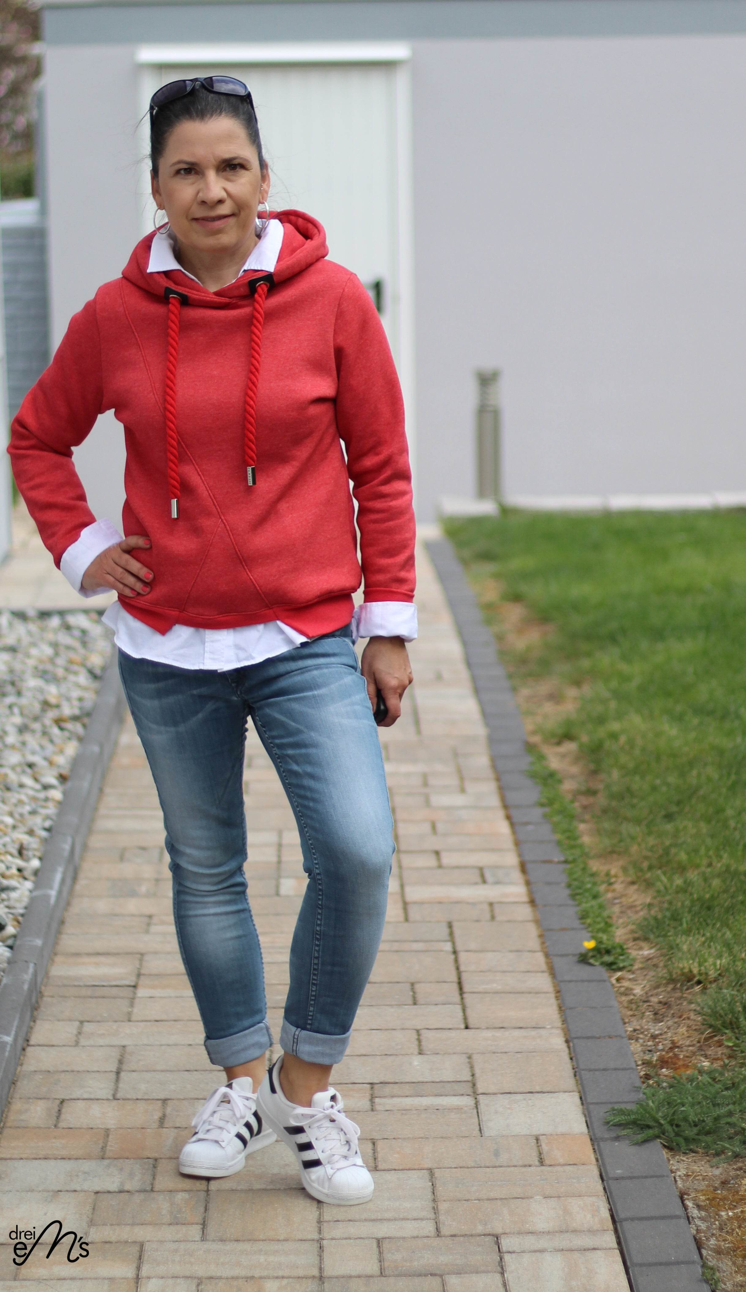Schnittmuster Hoodie AROSA Gr. XS-XXXL : - Sewando