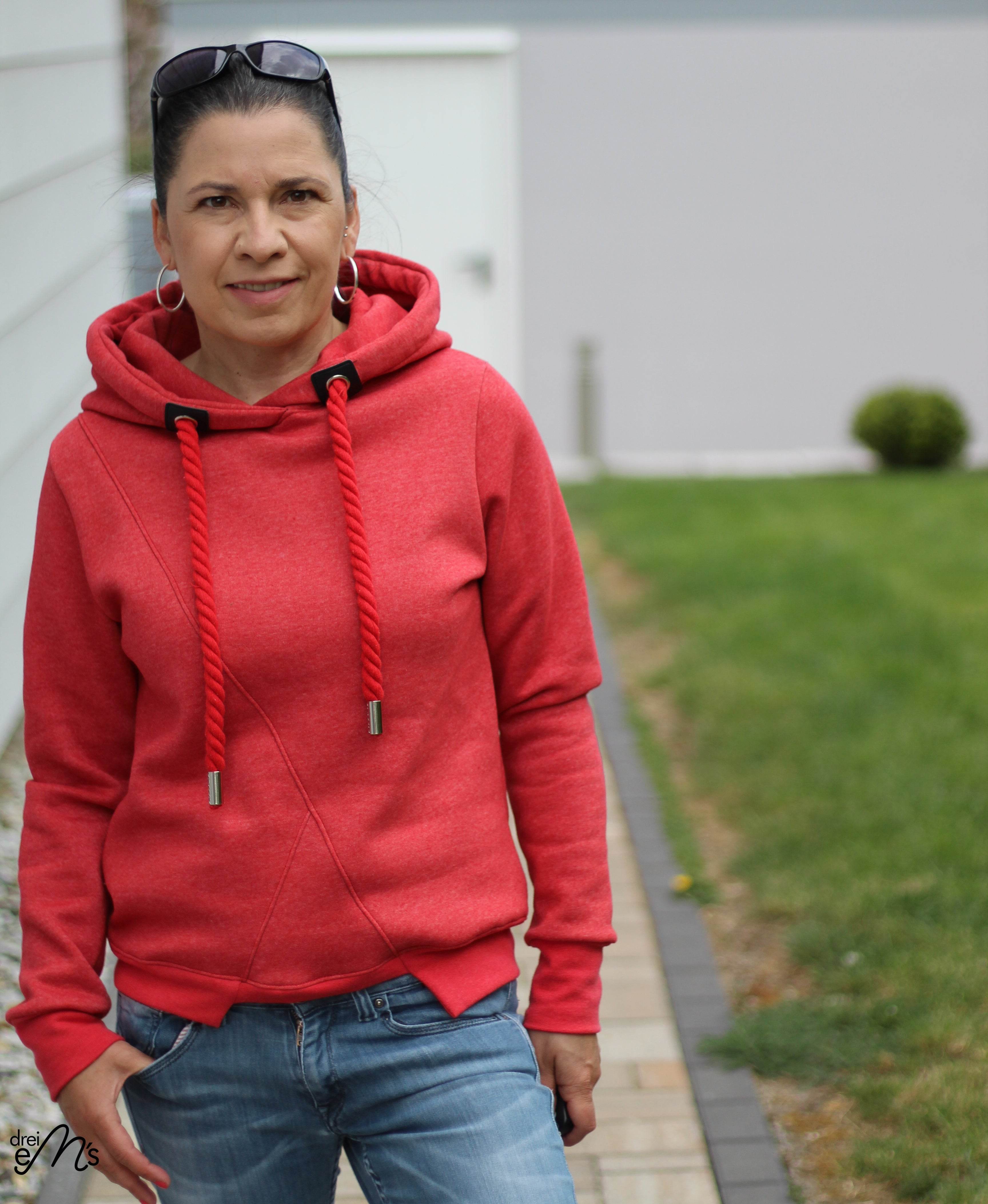 Schnittmuster Hoodie AROSA Gr. XS-XXXL : - Sewando