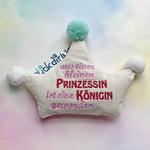 7x Stickdatei ITH Kronenkissen Prinzessin - Sewando