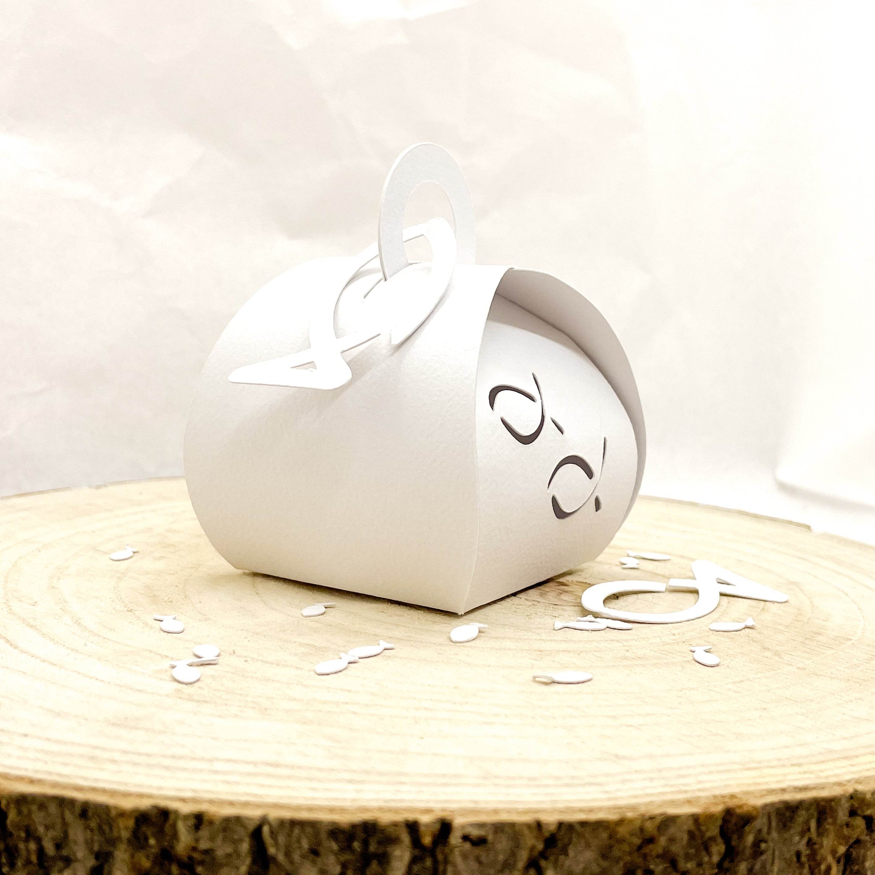 Geschenkbox Fische für Kommunion, Hochzeit, Taufe - Plotterdatei - Sewando