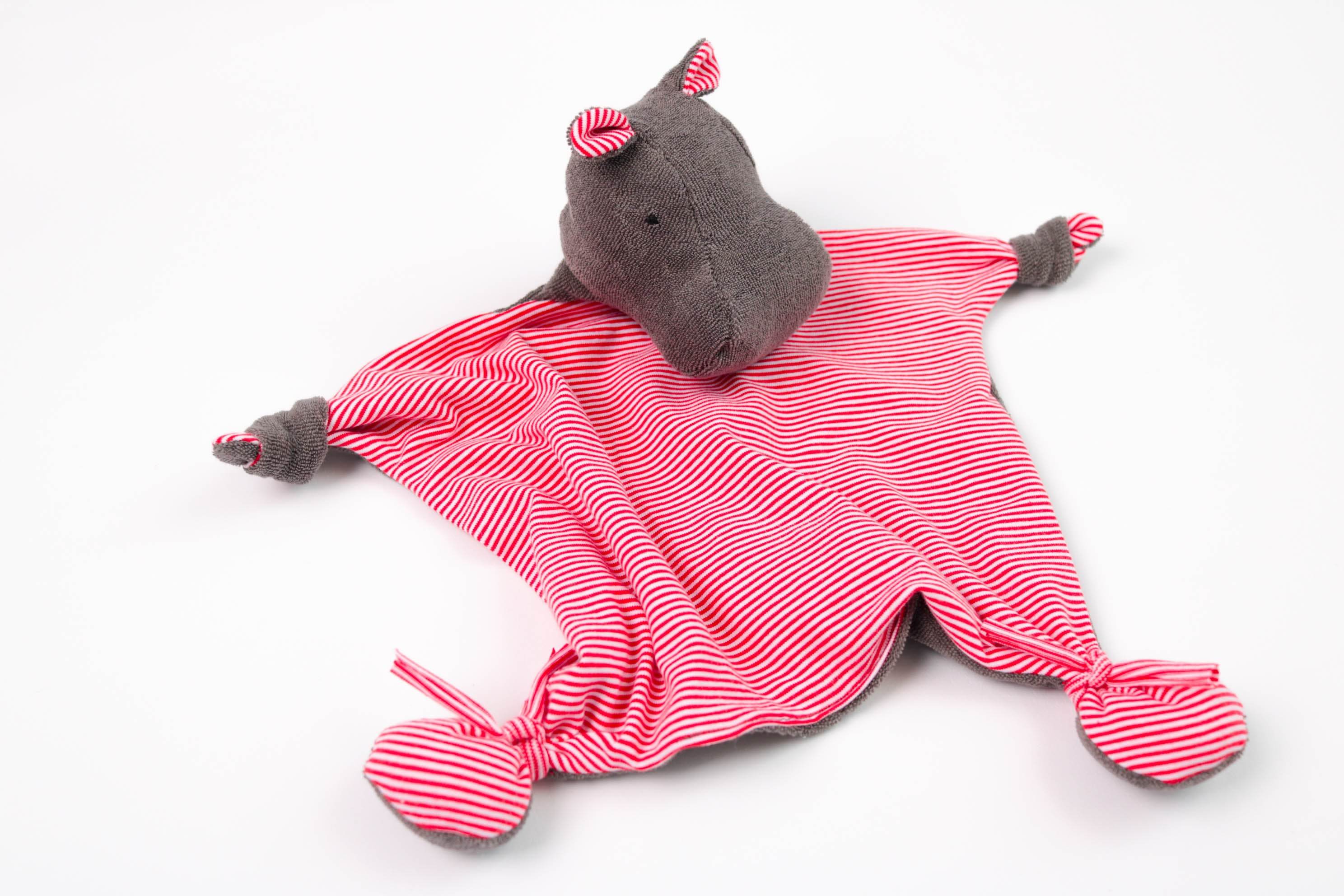Hippo HELGA Schmusetuch / Schnuffeltuch Schnittmuster : - Sewando
