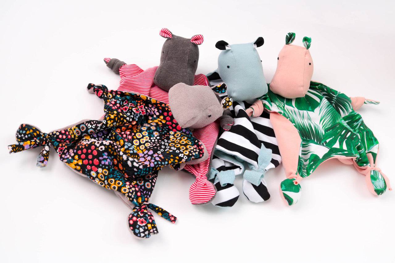 Hippo HELGA Schmusetuch / Schnuffeltuch Schnittmuster : - Sewando