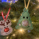 Stickdatei Schoko Nase Rentier und Tannenbaum Weihnachten