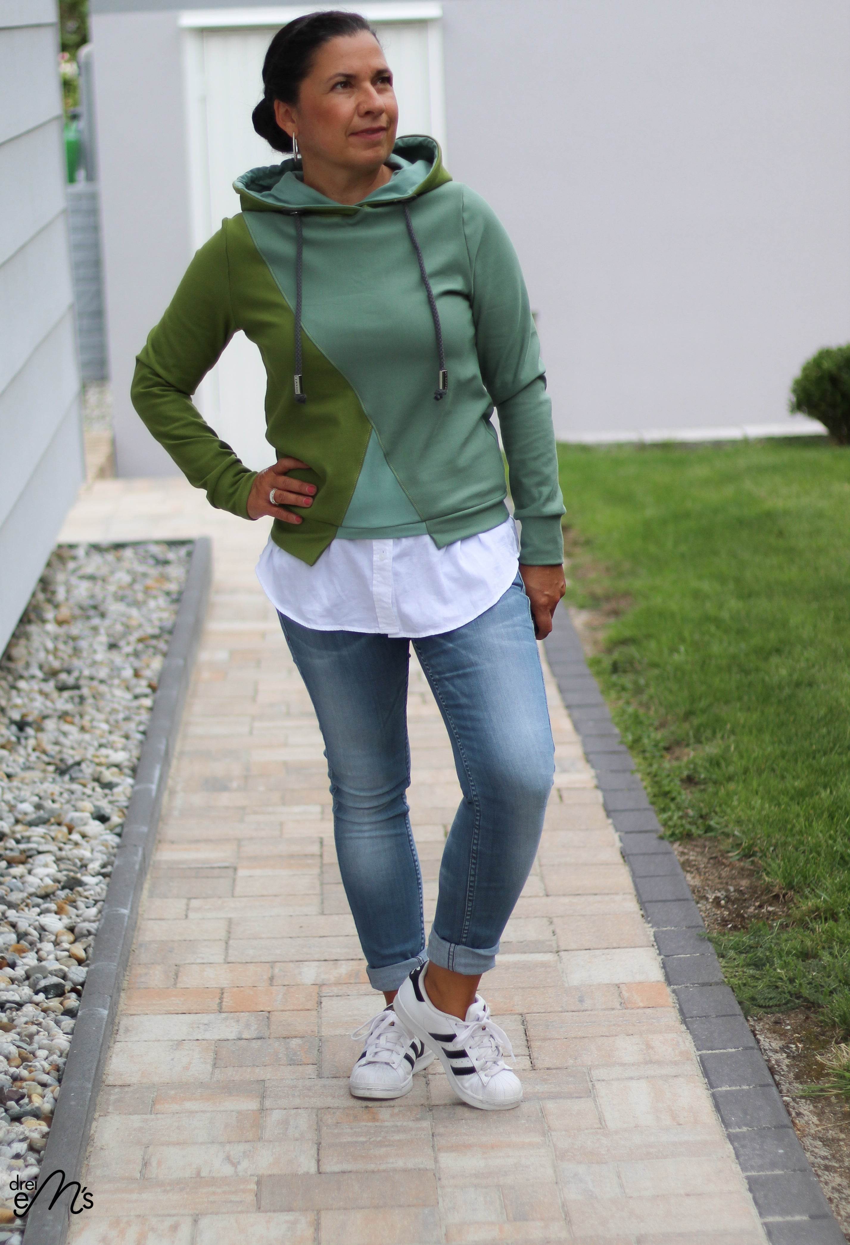 Schnittmuster Hoodie AROSA Gr. XS-XXXL : - Sewando
