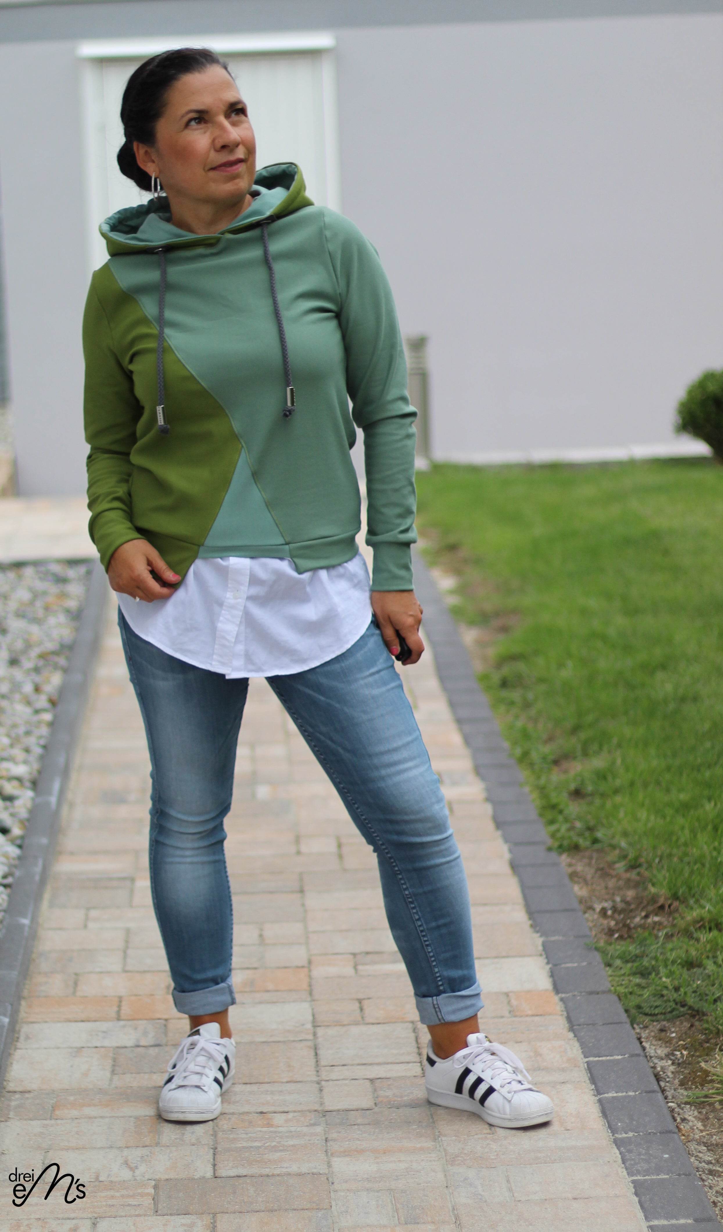 Schnittmuster Hoodie AROSA Gr. XS-XXXL : - Sewando