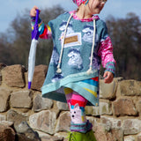 Schnittmuster "Shabby Asymmetrie Hoodie Kids" Gr. 74 - 164
