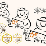 10x Stickdatei Imker Satinstick und ITH Biene - Sewando