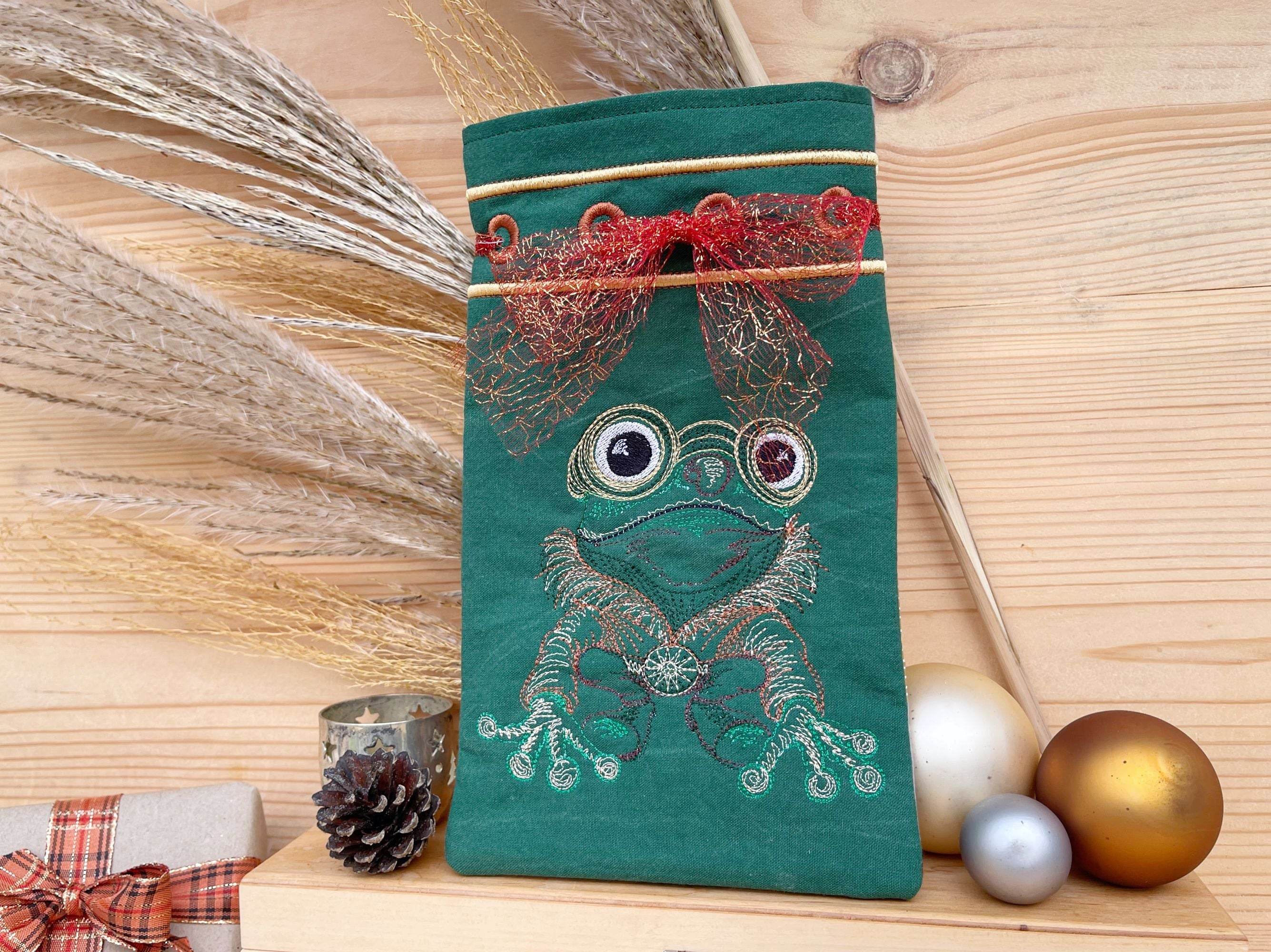 Stickdatei Geschenkbeutel in 16x26, ITH Beutel “Wrap” mit Innenfutter - Sewando