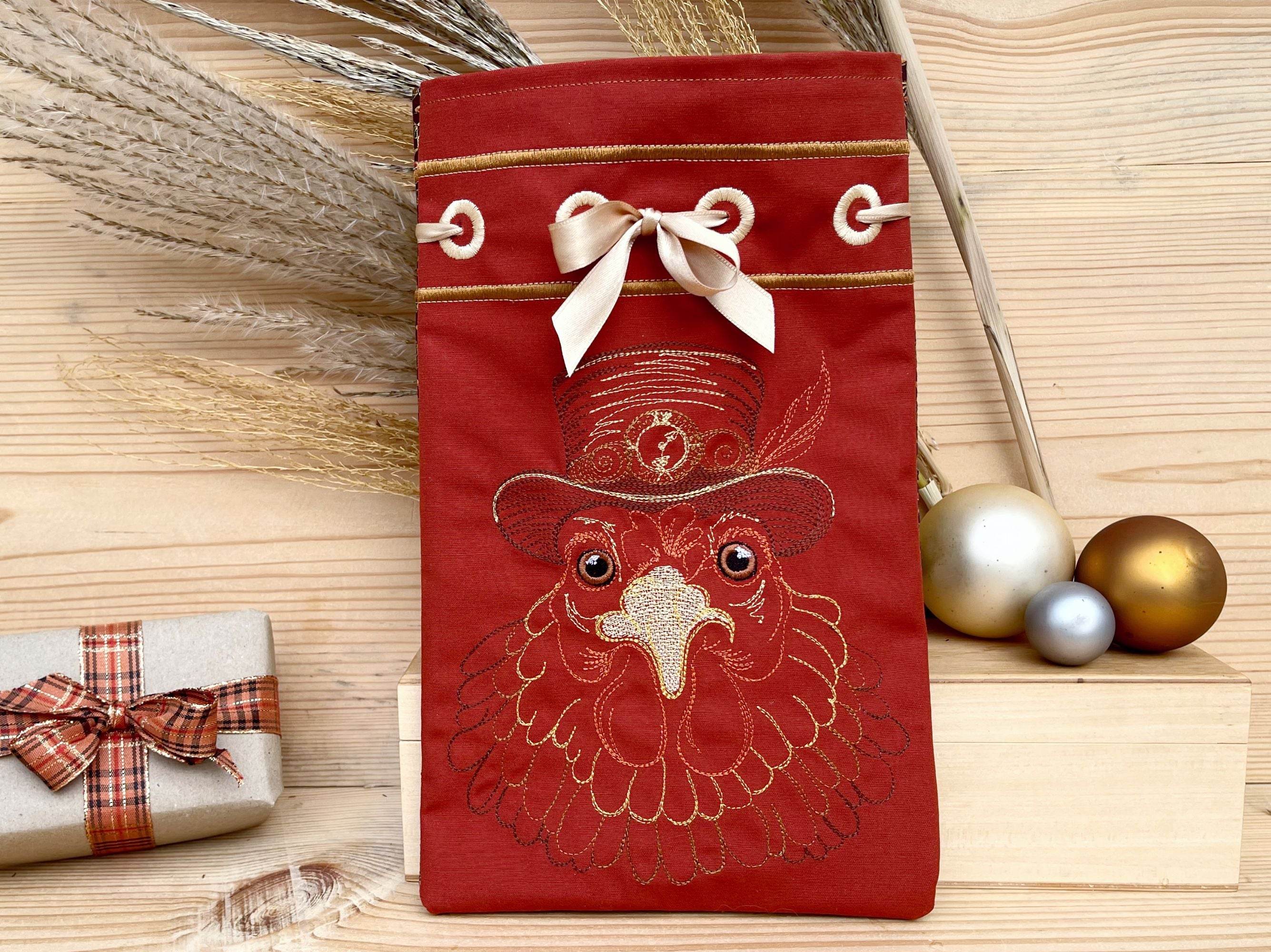 Stickdatei Geschenkbeutel 20x30, ITH Beutel “Wrap” mit Innenfutter - Sewando