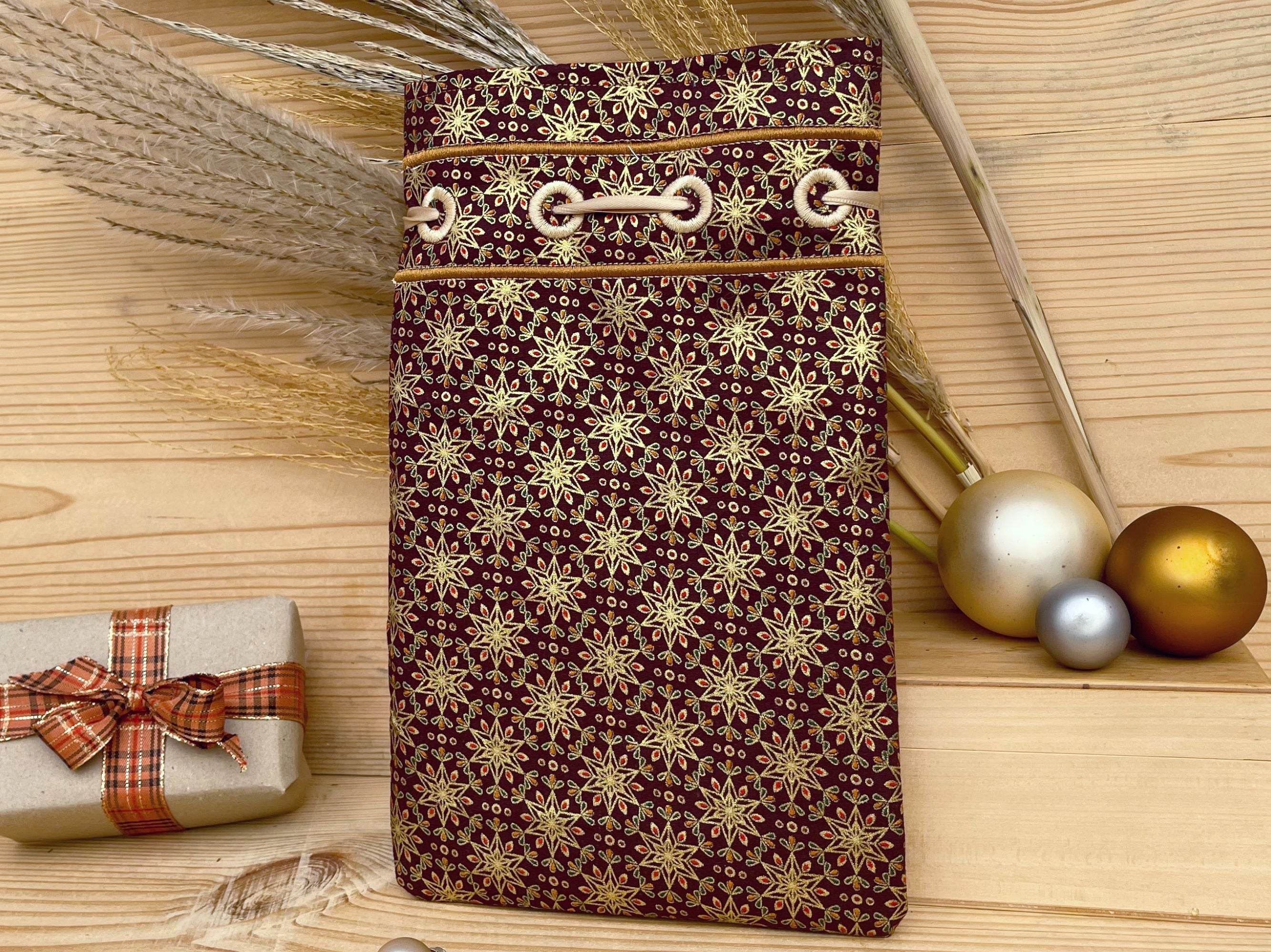 Stickdatei Geschenkbeutel Set mit 5 Größen, ITH Beutel “Wrap” mit Innenfutter - Sewando