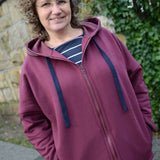 Oversize Sweatjacke #seweasy Damen Gr. 32-60