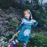 Schnittmuster Sweatkleid Milli inkl. Beamerdatei GR. 116-140 - Sewando