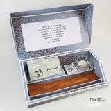 Digipapier-Set blaue Indische Muster - Druckvorlage, Musterpapier, Designpapier, Sublimation - Sewando