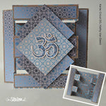 Digipapier-Set blaue Indische Muster - Druckvorlage, Musterpapier, Designpapier, Sublimation - Sewando