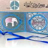 Digipapier-Set grüne Indische Muster - Druckvorlage, Musterpapier, Designpapier, Sublimation - Sewando