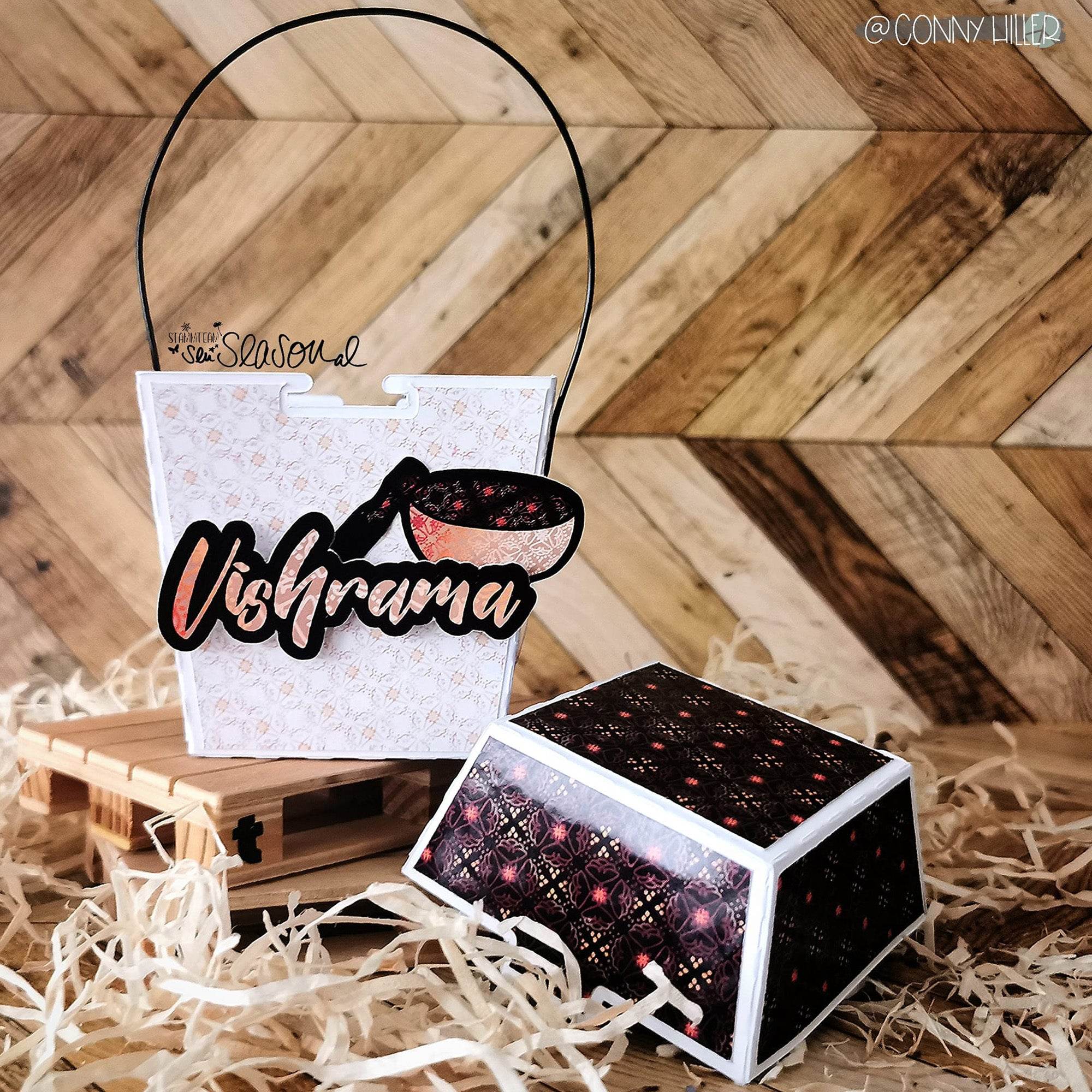 Digipapier-Set orangene Indische Muster - Druckvorlage, Musterpapier, Designpapier, Sublimation - Sewando