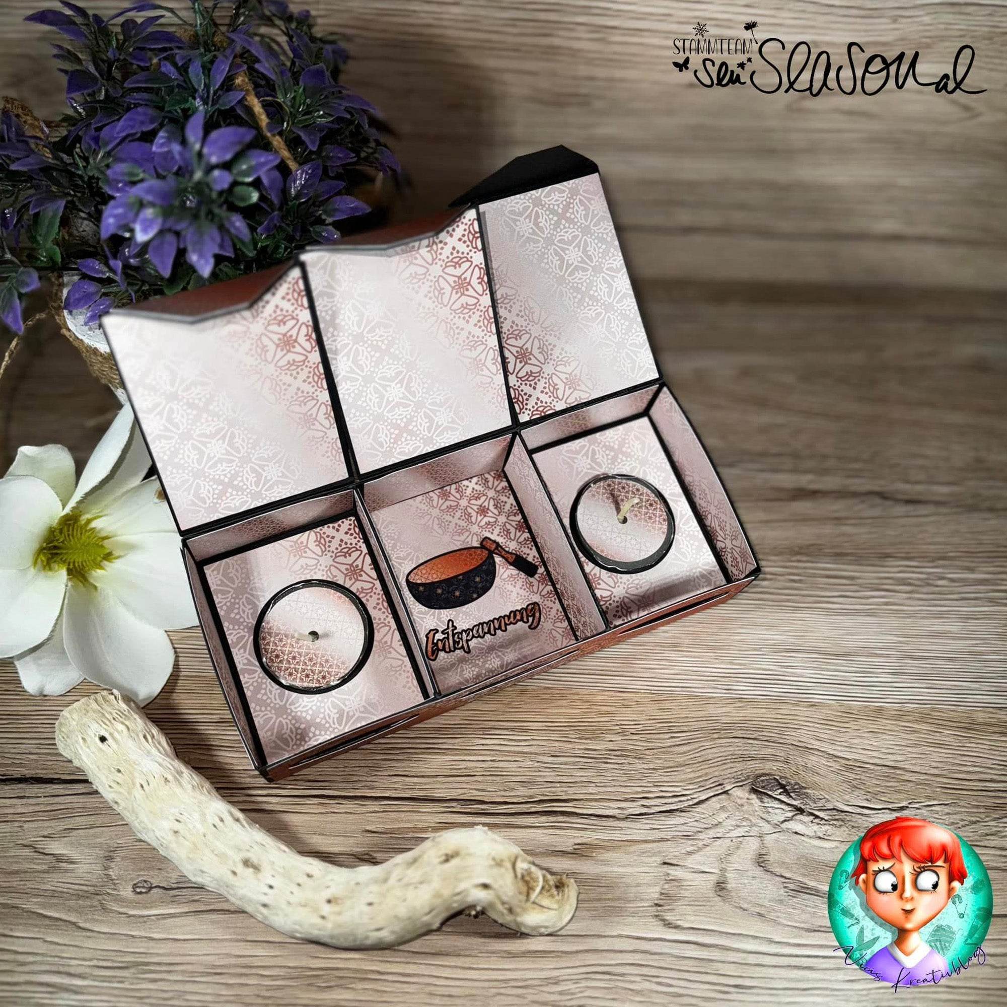 Digipapier-Set orangene Indische Muster - Druckvorlage, Musterpapier, Designpapier, Sublimation - Sewando