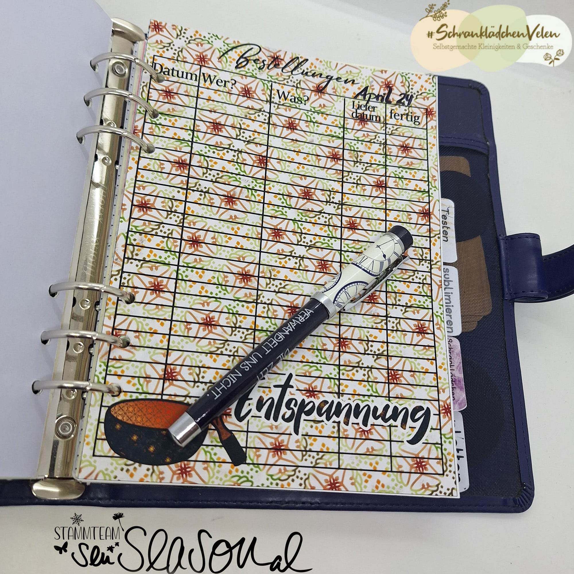 Digipapier-Set orangene Indische Muster - Druckvorlage, Musterpapier, Designpapier, Sublimation - Sewando