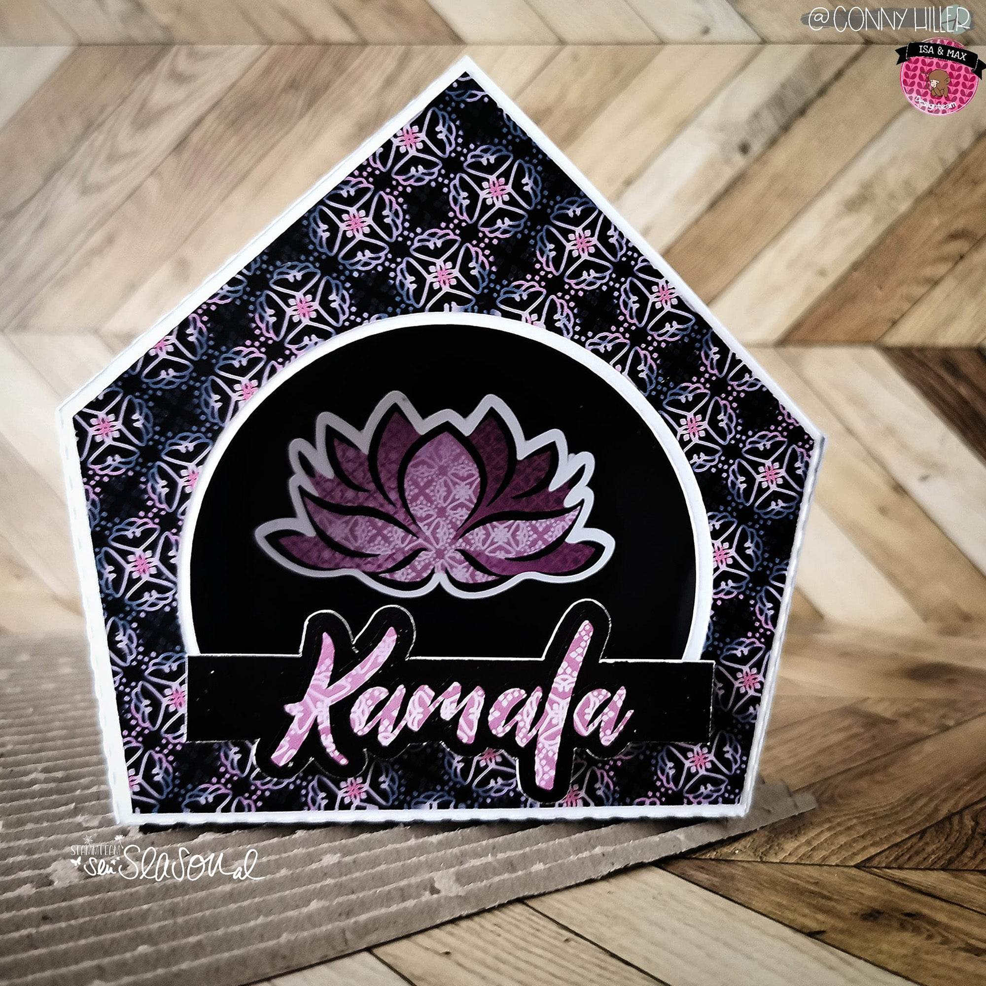 Digipapier-Set violette Indische Muster - Druckvorlage, Musterpapier, Designpapier, Sublimation - Sewando