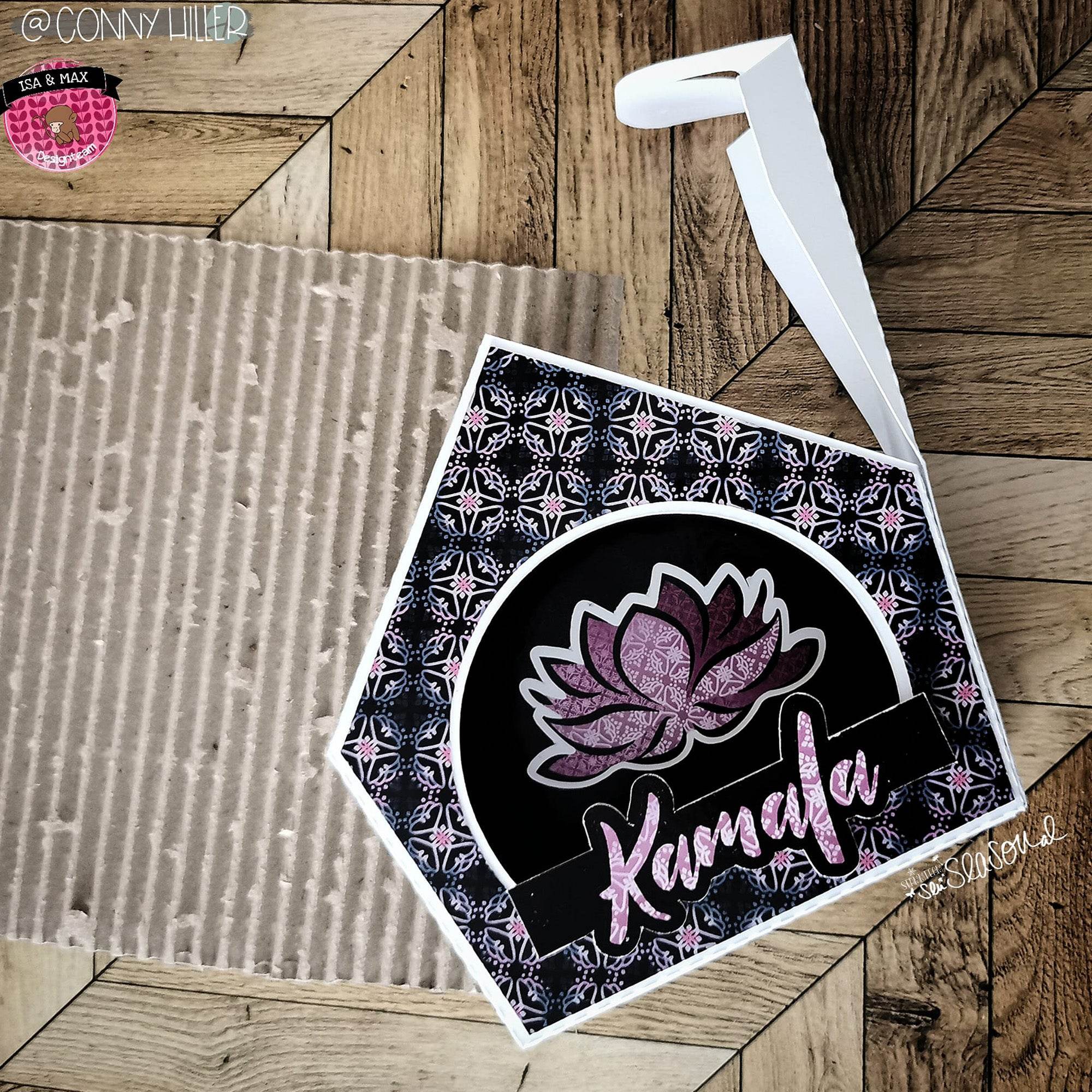 Digipapier-Set violette Indische Muster - Druckvorlage, Musterpapier, Designpapier, Sublimation - Sewando