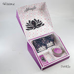 Digipapier-Set violette Indische Muster - Druckvorlage, Musterpapier, Designpapier, Sublimation - Sewando