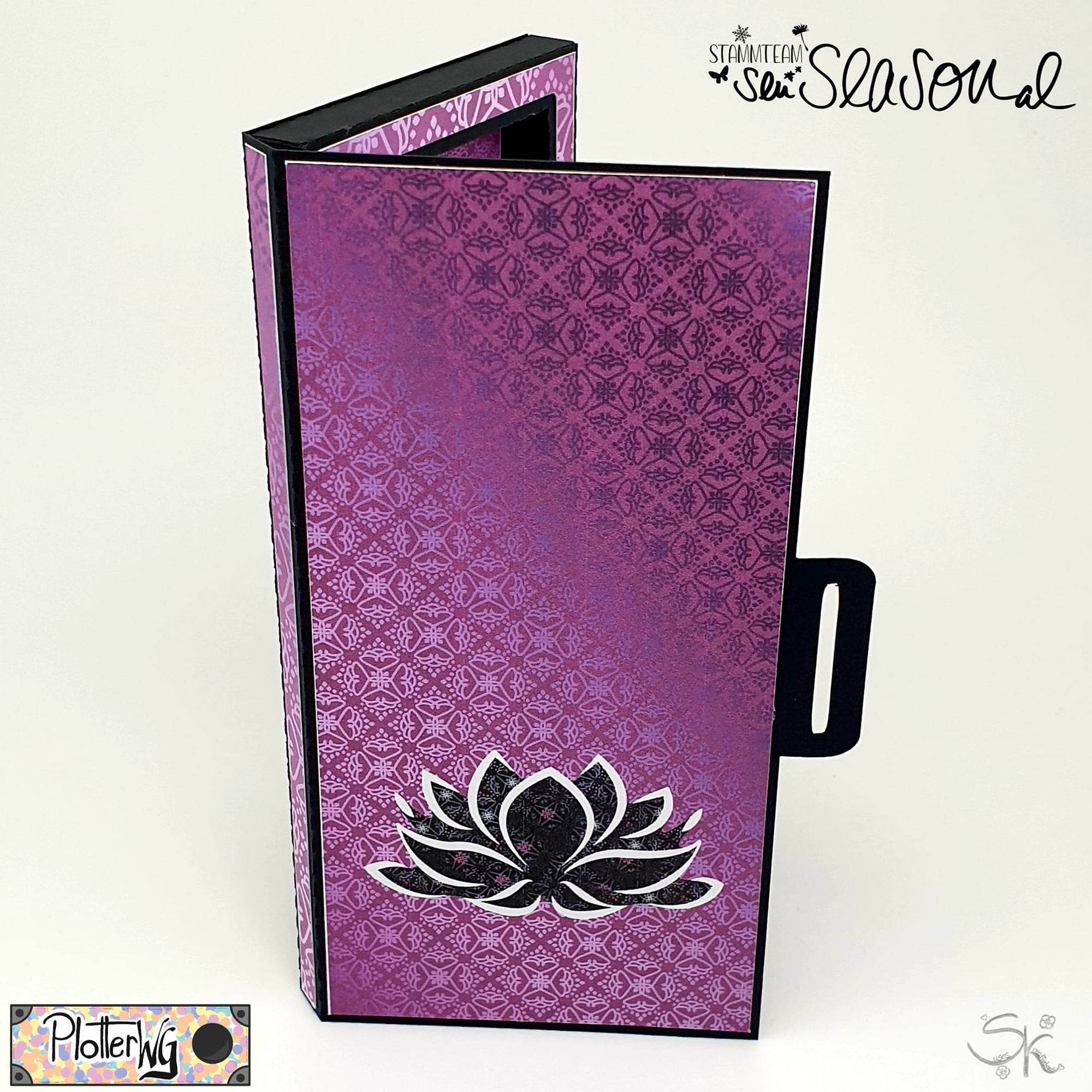 Digipapier-Set violette Indische Muster - Druckvorlage, Musterpapier, Designpapier, Sublimation - Sewando