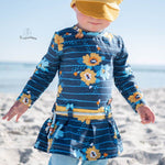 Schnittmuster Main PleatedDress - Faltenrockkleid - 68-164 + Gratis MatchingPants - Sewando