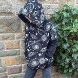 Schnittmuster Oversized Hoodie Weites Winter Meer