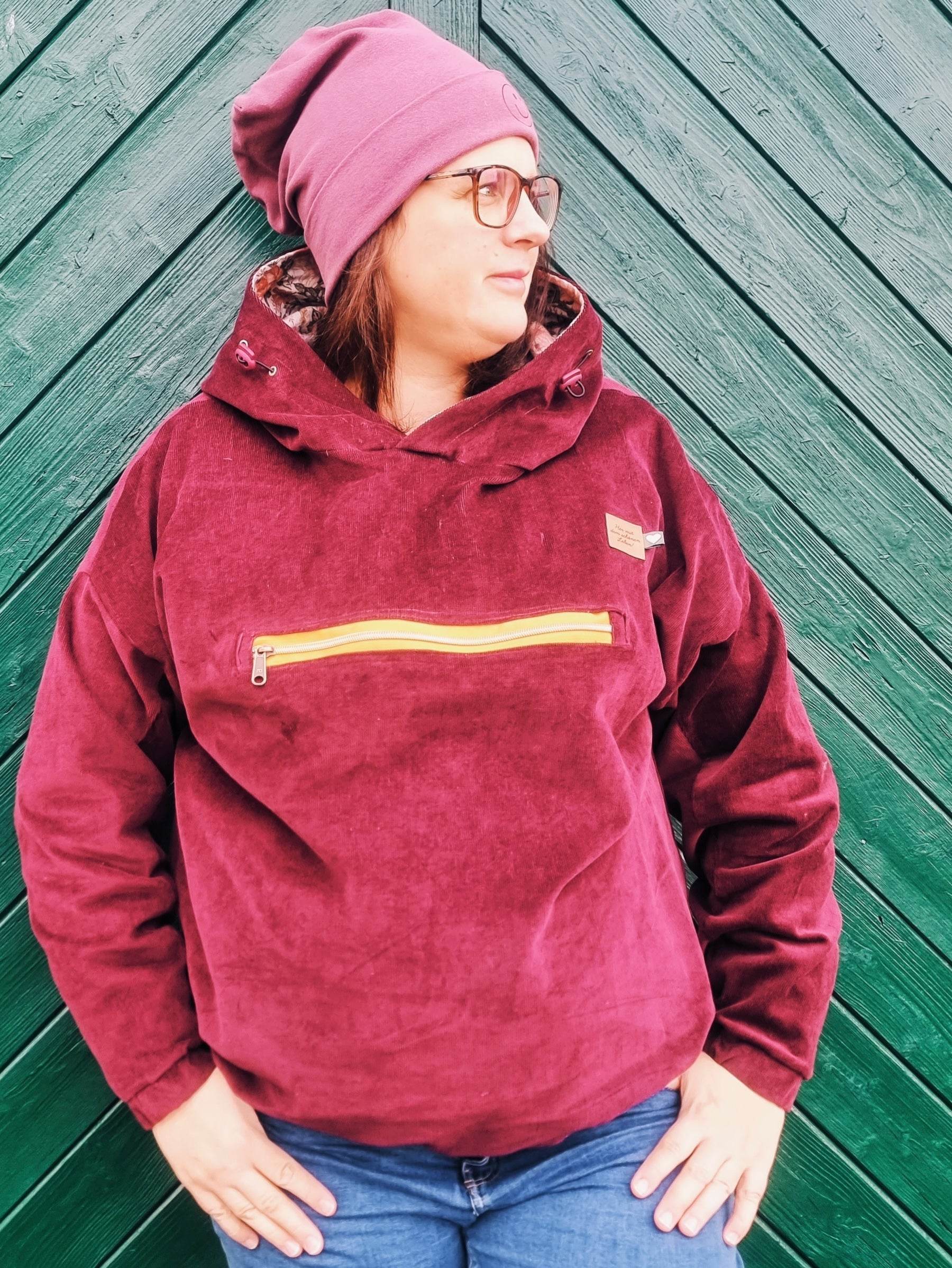 Schnittmuster Hoodiejacke Jackhoo, Größe XS - XL : - Sewando