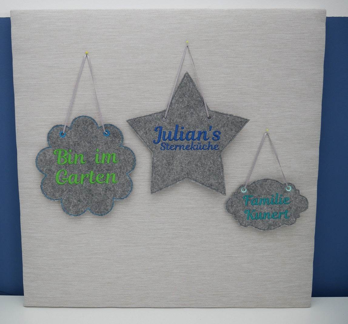 Stickdatei Set ITH Mugrugs & Schilder Blanko Dateien XXL Set - Sewando
