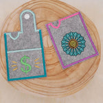 Stickdatei Set für ITH EC-Karten Hüllen oder für Kundenkarten & Visitenkarten - Sewando