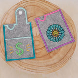 Stickdatei Set für ITH EC-Karten Hüllen oder für Kundenkarten & Visitenkarten - Sewando