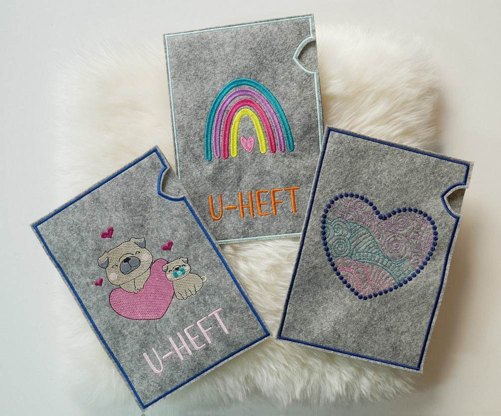 Stickdatei Set ITH U-Heft Hüllen + Einzelmotive - Sewando