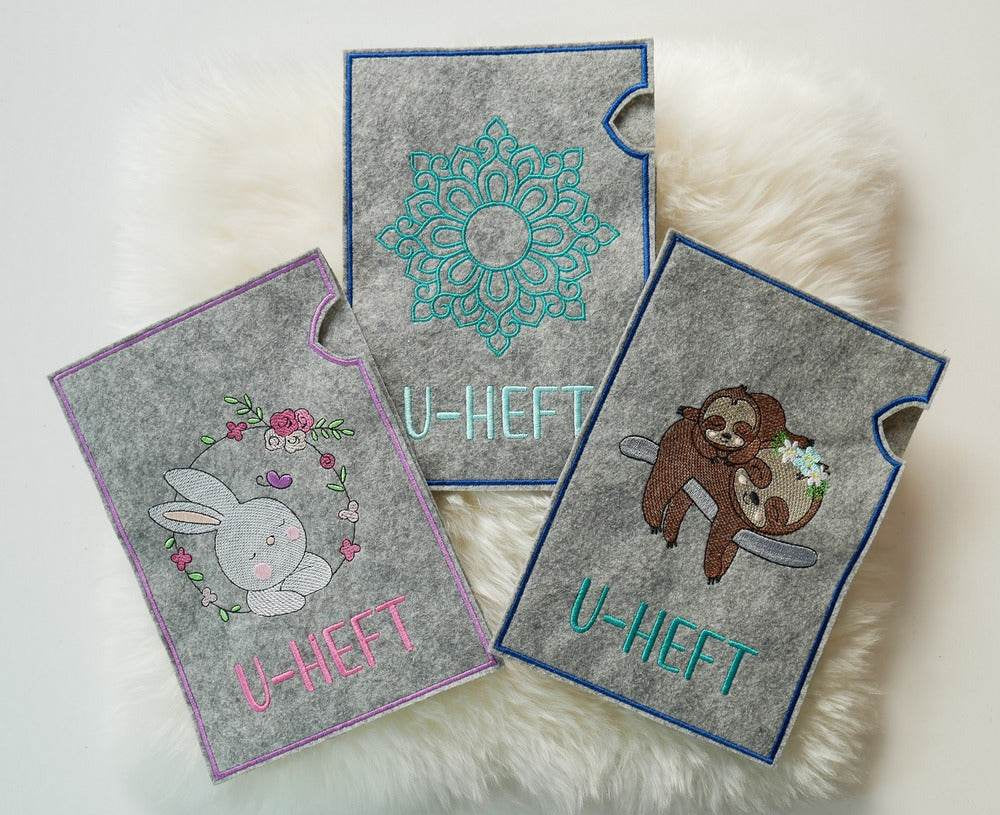 Stickdatei Set ITH U-Heft Hüllen + Einzelmotive - Sewando