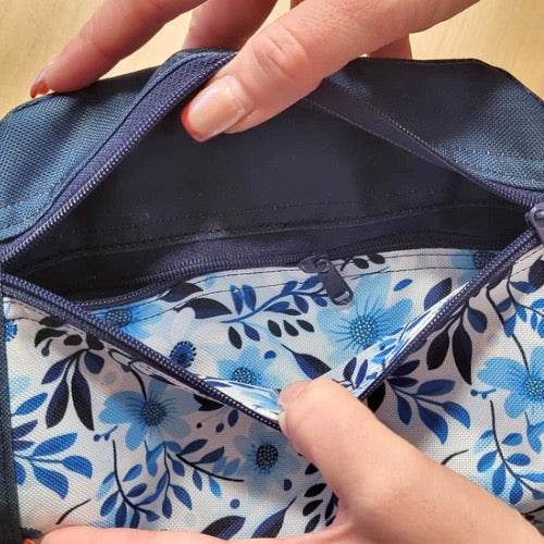 ITH Stickdatei Crossbody Bag Set mit Innentasche S, M, L, XL, In The Hoop Tasche Wabee - Sewando