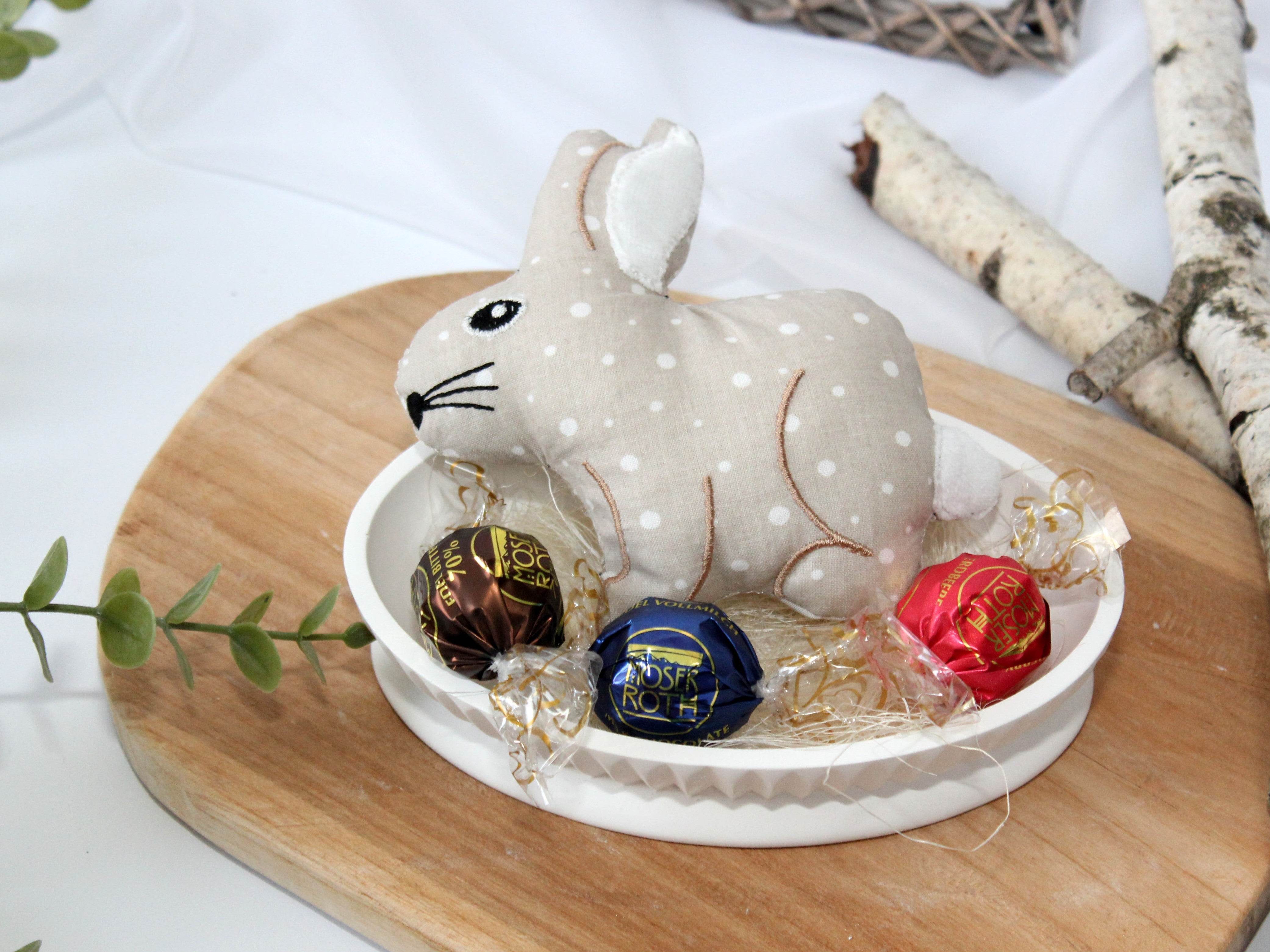 Stickdatei Hase ITH Kuscheltier in mehreren Größen - Sewando