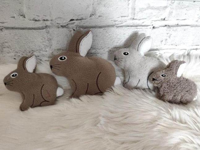 Stickdatei Hase ITH Kuscheltier in mehreren Größen - Sewando