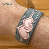 Stickdatei Herz-Armband “Schatz” in 5 Größen, ITH Schmuck ab 5x18,