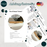Stickdatei Herz-Armband “Schatz” in 5 Größen, ITH Schmuck ab 5x18,