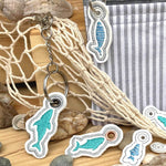 Stickdatei Fische Mini-Anhänger für 10x10 Rahmen - Sewando