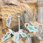 Stickdatei Fische Mini-Anhänger für 10x10 Rahmen - Sewando