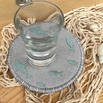 Stickdatei Mug Rug Fisch 10x10 ITH - Sewando